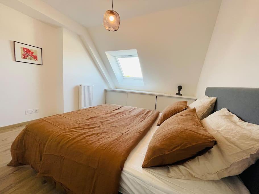 Appartement Lumineux Et Spacieux, Terrasse Et Parking Prive 콩카르노 외부 사진