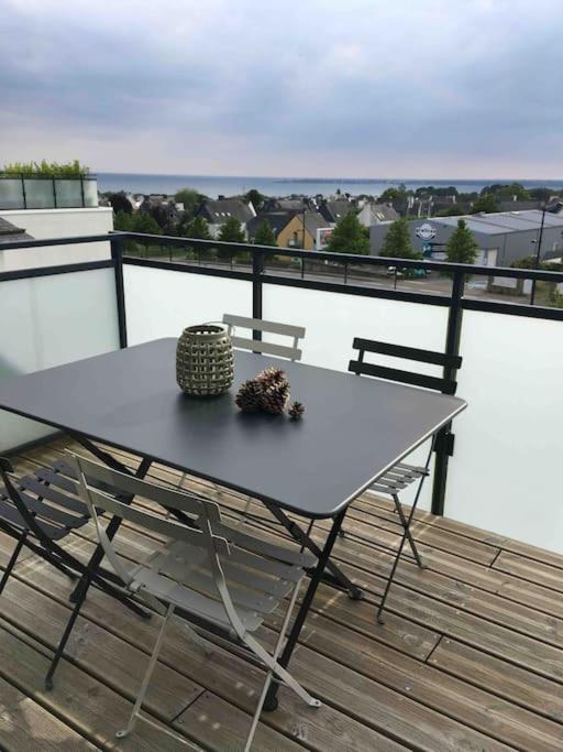 Appartement Lumineux Et Spacieux, Terrasse Et Parking Prive 콩카르노 외부 사진
